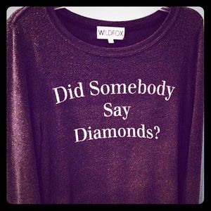 Wildfox “Did Somebody Say Diamonds” Jumper